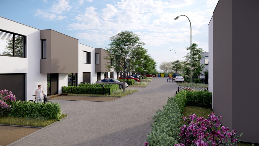 Pohled na domky - Řadovky Sendražice